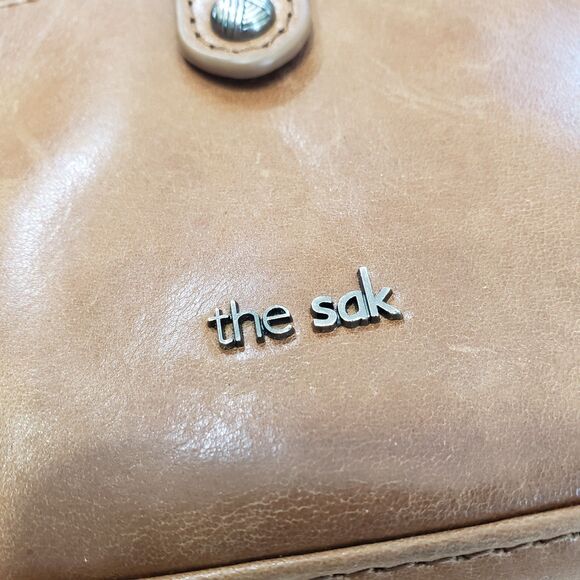 The Sak Brown Leather Crossbody Purse, Approx.  8 x 4.5 - Picture 2 of 8